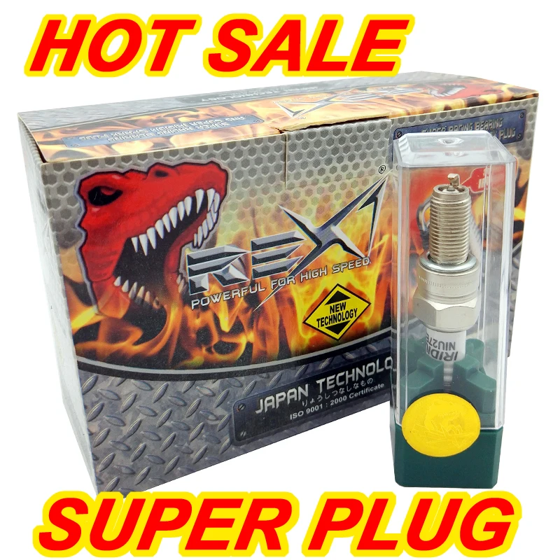 

2pcs/lot REX IRIDIUM spark plug NIU27ESP Motor for CR9E CR9EIX CR8EIX IU24 IU22 RG4HC XS43 CR9EK CR8EK CR9EVX CR8EK BUJIA CR8E