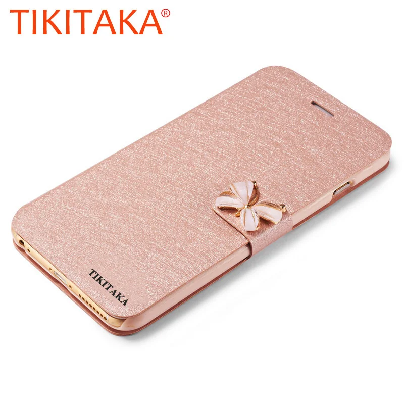 

6 7 Leather Wallet Flip Case For iPhone 8 7 6 6s Plus SE 5 5s SE Fashion Butterfly Silk Cover With Card Slot Stand Holder