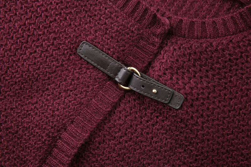 Fall Winter Knitted Middle Long Cardigan for Women Elegant Ladies Drop Shoulder Sweater Coat Burgandy Navy Blue Oversized 15