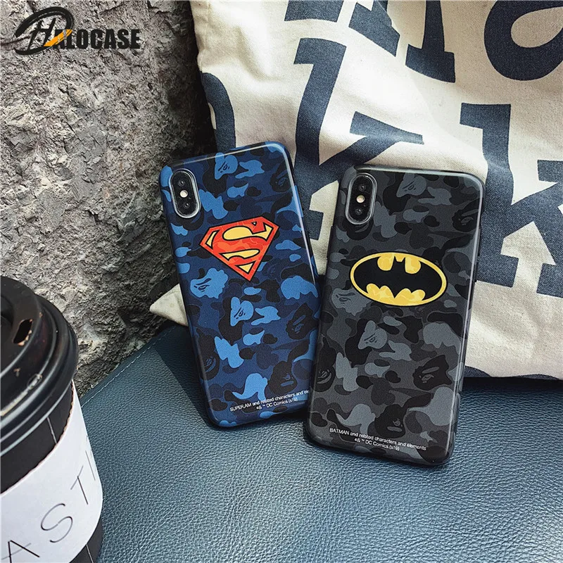 

Luxury Marvel Comics Patterned Phone Cases For iPhone 11 Pro MAX XS MAX 7 8 6 6s Plus XR Superman Batman IMD Soft Phone Cover