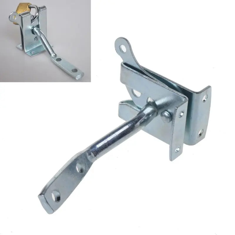 

Electroplated Steel Auto Door Bolt Lock Hasp Latch for Garden Fence Pasture Farm