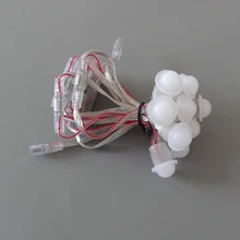 Молочное покрытие; 21 мм диаметр; DC5V; UCS1903 Addressable RGB полноцветный светодиодный модуль smart; 0,24 Вт(один 5050 SMD светодиодный); IP68