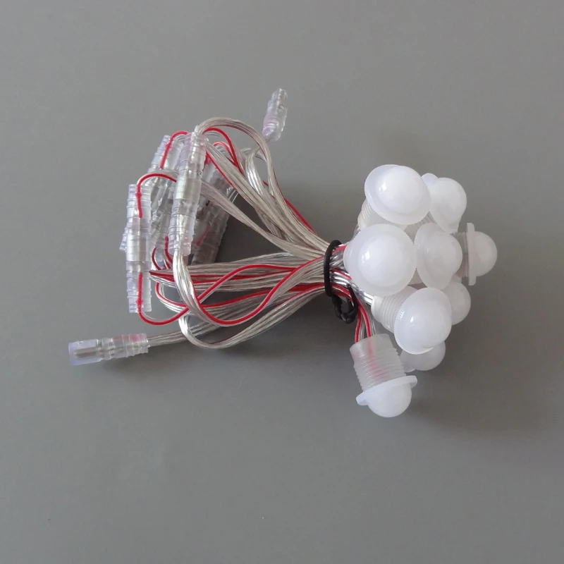 

milky cover;21mm diameter;DC5V;UCS1903 addressable RGB full color led smart module;0.24W(one 5050 SMD LED);IP68
