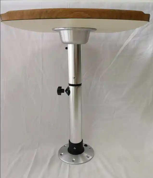 Marine Boat RV Aluminum Adjustable Table Pedestal With Removable Base