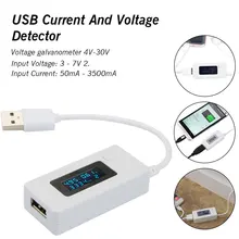 USB детектор тока и напряжения ЖК-цифровой телефон USB тестер портативный детектор батареи тестер емкости батареи
