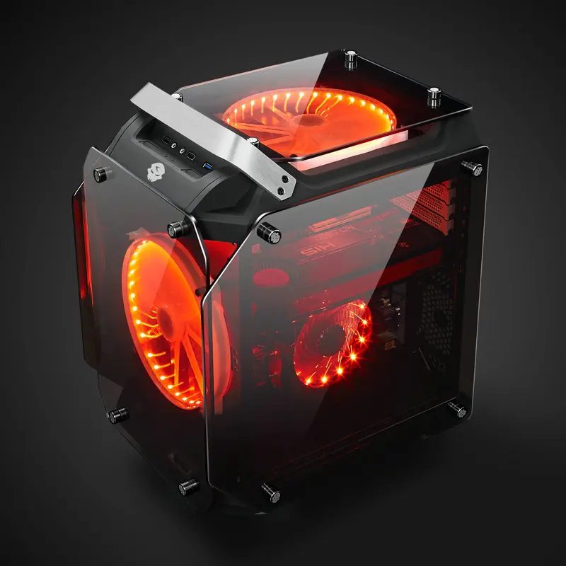  21.5/23.6/27 inch monitor display Water-cooling supprt case for i5/i7 8/16GB RAM 120GB/1T GX1080 De