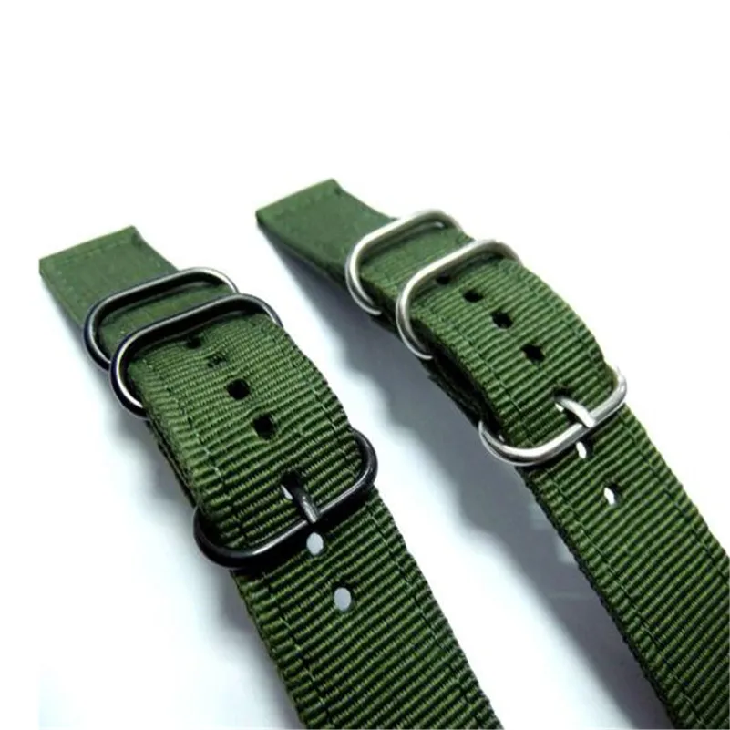 Fashion Watch Band Strap Canvas 20mm Watchbands Color Women Men Sport Watches Nylon Belt Accessories Relojes Hombre M18 (5)