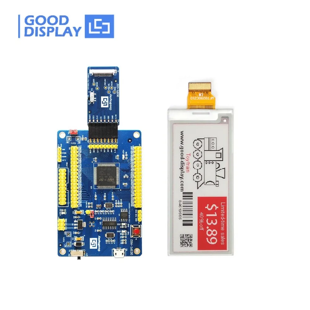 USB port Programmable Demo Kit with 2.9inch three Color e ink e paper ...