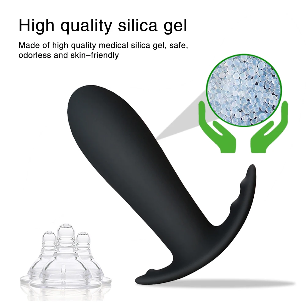 Vibrating Anal Butt Plug Adult Sex Toy For Men Prostate Massage Medical Silicone Anal Dildo Vibrator For Women Vagina Stimulator (11)
