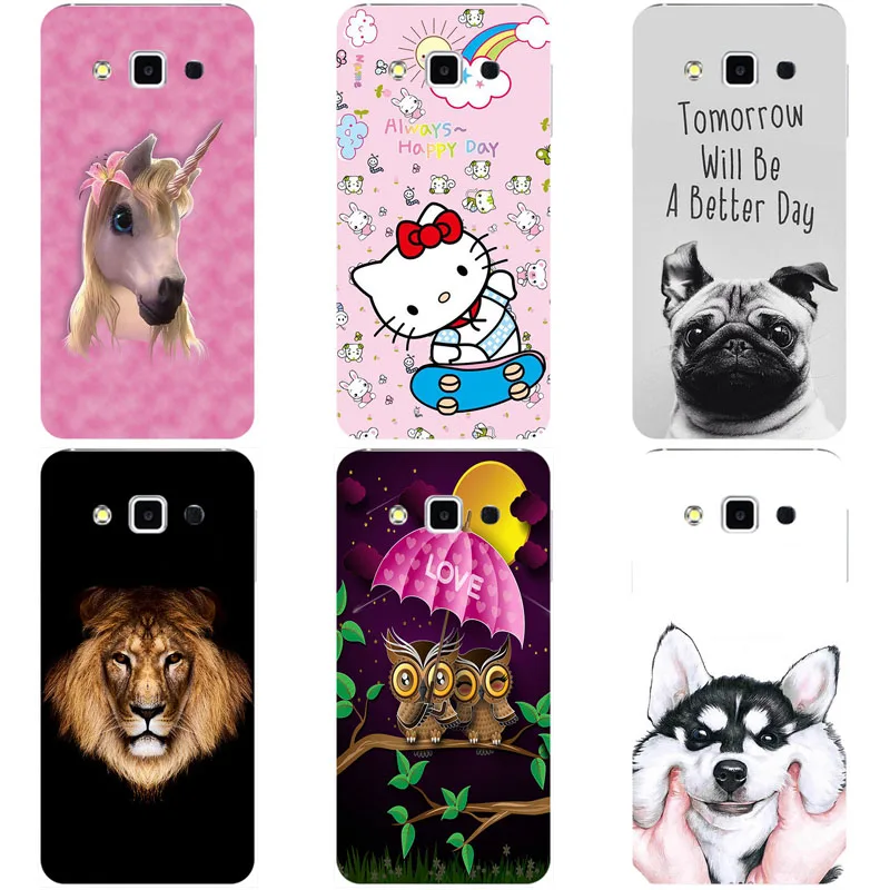 Роскошные Мультфильм рисунком чехол для samsung Galaxy Grand Max/Grand 3 G7200 G7202 G720F G720 задняя