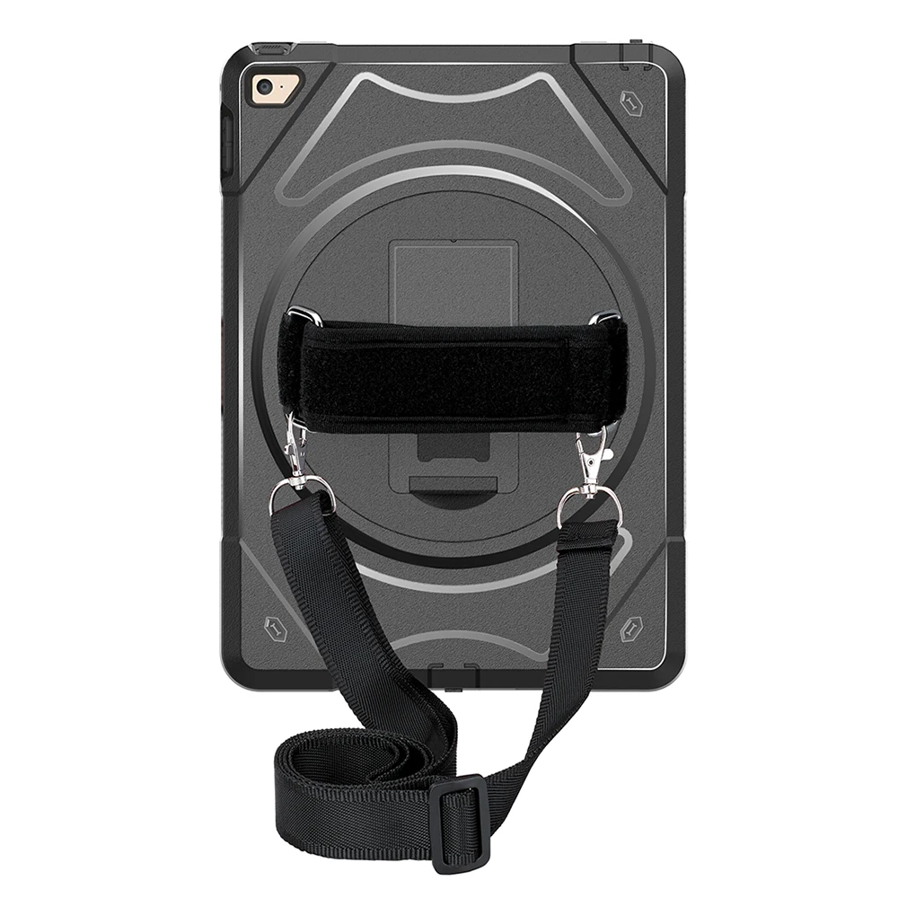 

Miesherk Case for iPad Air 2 with 360 Degree Rotating Hand Strap and Neck Strap,Heavy Duty Shockproof Drop Protection Cover Case