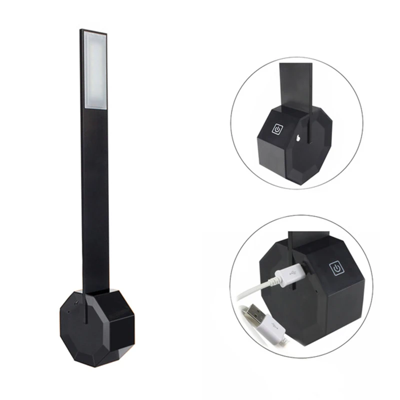 

DeFong Portable Office Study Reading Table Light USB LED Desk Lamp 12 SMD 6W 18650 Battery Smart Touch 3-level Dimmer Alloy