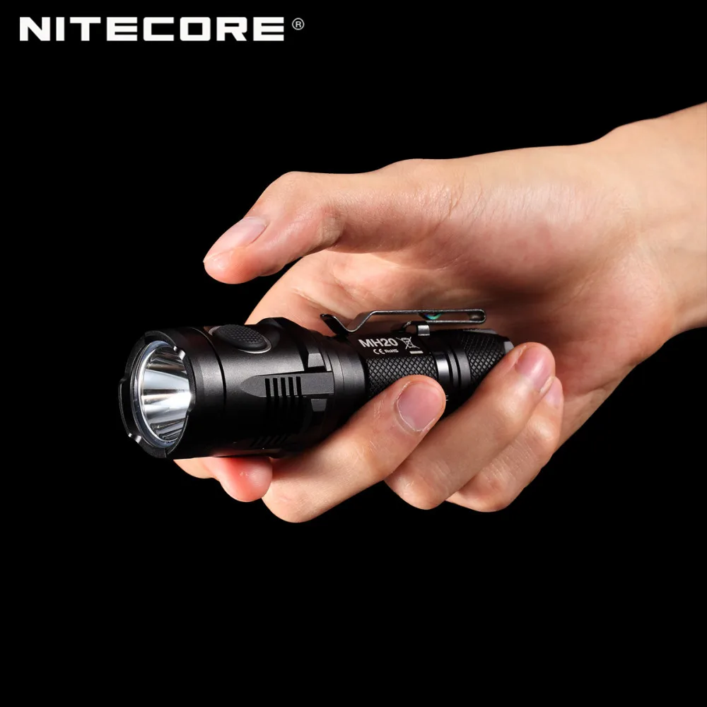  Palm-sized Nitecore MH20 CREE XM-L2 U2 LED Rechargeable USB Flashlight 1000 Lumens - 32656629046