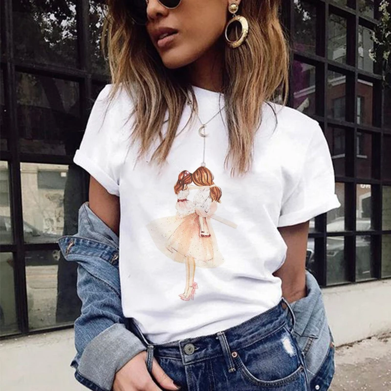 Женская рубашка с коротким рукавом белая блузка принтом лето 2019| |