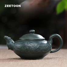 270 мл аутентичный Исин чайник Китай здоровая фиолетовая глина мастер все ручной работы резьба дракон горшок креативный Винтаж Zisha домашний декор