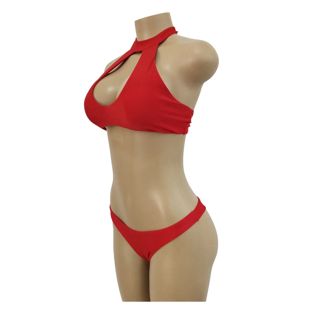 Sexy Brazilian Bikini Push up Swimwear Women 2019 Solid Swimsuit Bathing Suit Women Low Waist Black Plus Size Bikinis set Biquini (11)