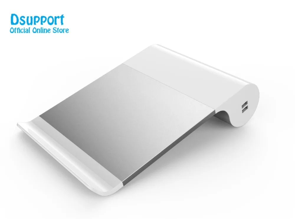 Desktop Monitor Stand Space Bar Non-slip Laptop Stand Riser with 2-ports USBPD+ Type C Quick charging for iMac, MacBook Pro, Air