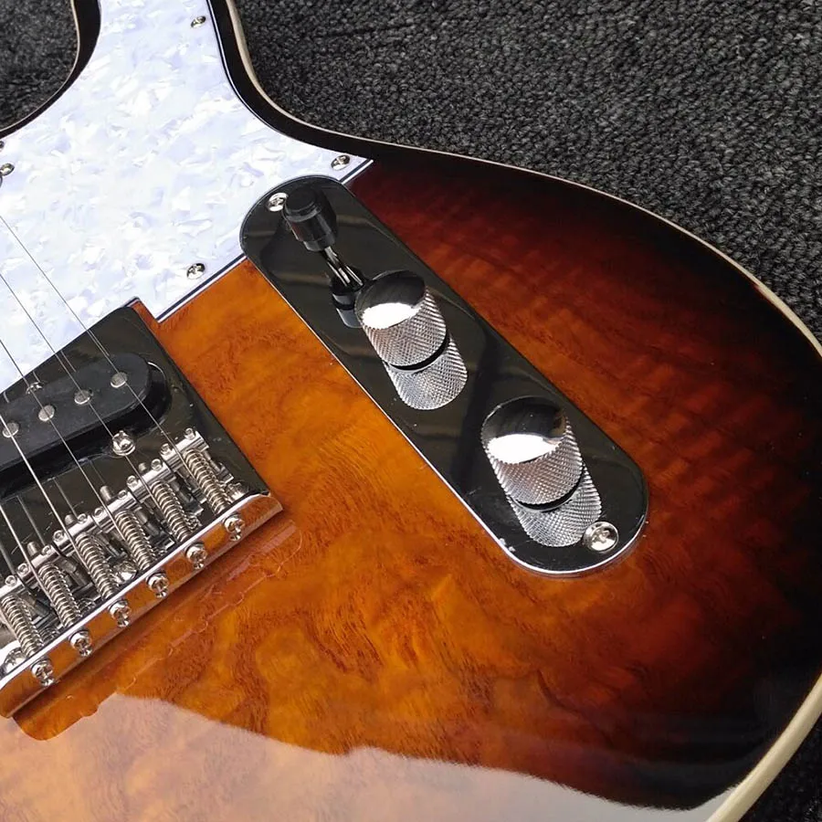 Novedad guitarra eléctrica estándar Maple Fretboard tienda personalizada China Sunburst instrumentos musicales guitarra en stock Novedad guitarra eléctrica estándar Maple Fretboard tienda personalizada China Sunburst instrumentos musicales guitarra en stock