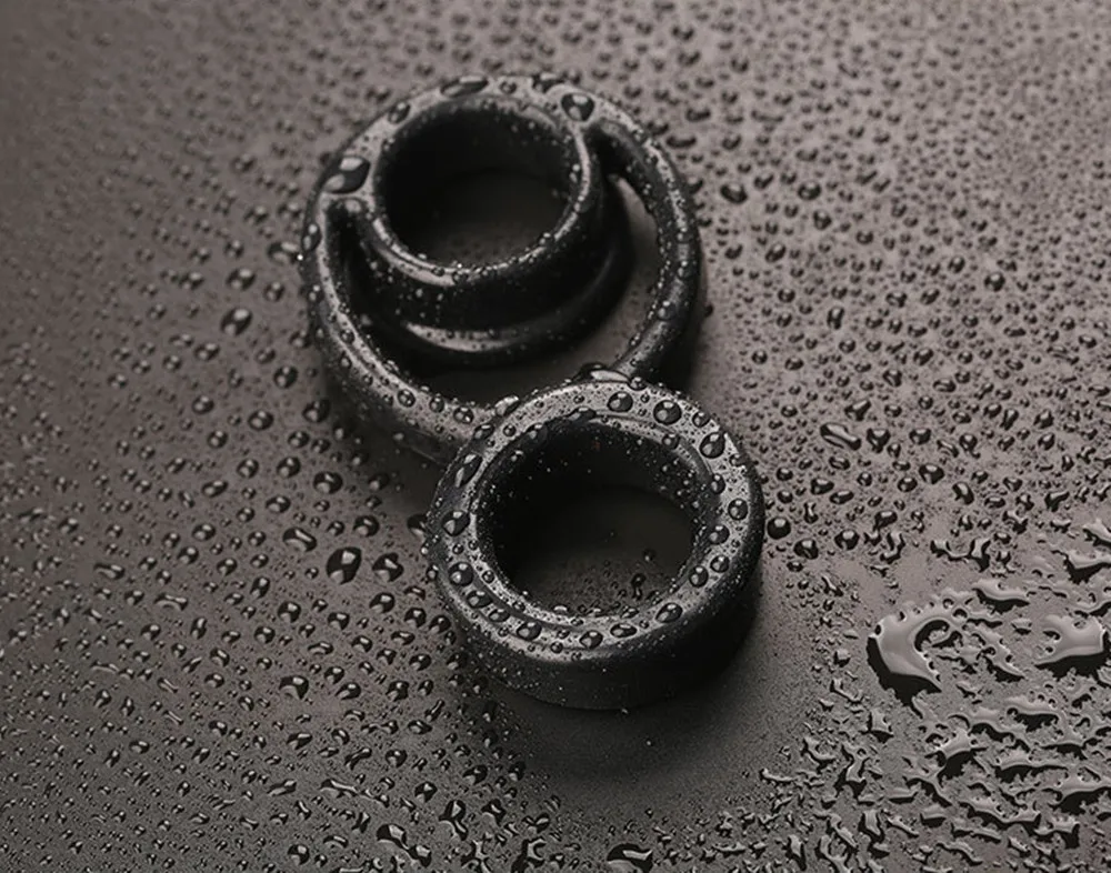 Male Silicone Penis Ring Lock Scrotal Bound Cockring Ejaculation Delay Scrotum Rings Reusable Adult Sex Toys for Couple Men (6)