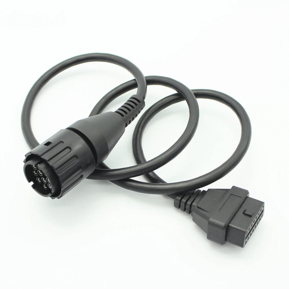 For BMW ICOM D Cable Motorcycles Cable Motobikes Diagnostic Cable 10 Pin Adaptor to 16pin ICOM A3 A2