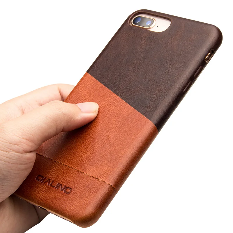 Модный Ультратонкий чехол QIALINO для iPhone 8 4 7/5 5 дюймов роскошный из натуральной кожи