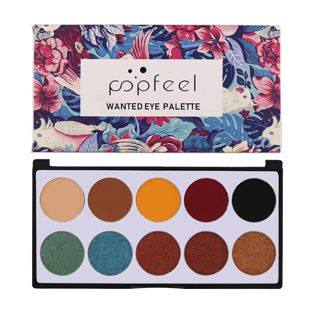

POPFEEL Eye shadow powder palette Cosmetic Matte Eyeshadow Cream Makeup Palette Shimmer Set Eyeshadow long-lasting Hot TSLM1