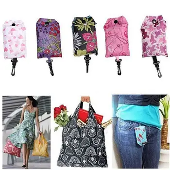 

New Foldable Handy Shopping Bag Reusable Tote Pouch Recycle Storage Handbags Home Storage Organization Bag
