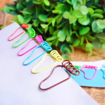 

Cute little feet clip creative metal paperclip clamp bookmarks 6 pcs/pkg