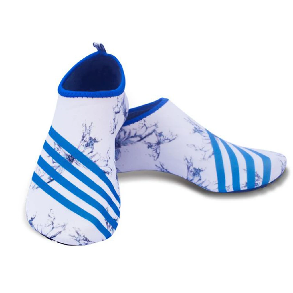 Унисекс носки для подводного плавания с принтом для плавания для серфинга пляжная гибкая обувь для Босиков - Цвет: Белый
