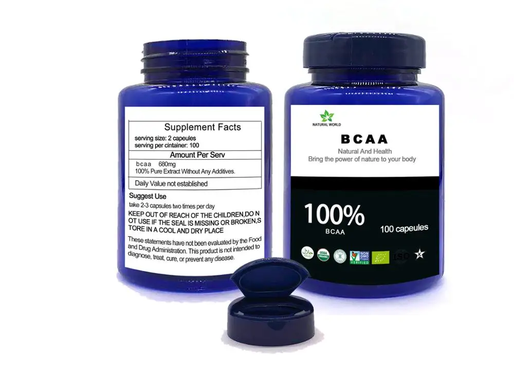 Натуральный Порошок BCAA 100 шт./бутылка 100% bcaa|Товары для похудения| |