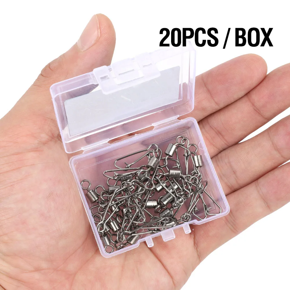 20pcs DONQL10/20/50 шт./лот прокатки высокоуглеродистой стали рыболовные соединительные шарниры кирпечей из глины с крючок оснастки рыболовный крючок контактный разъем - Цвет: 20pcs