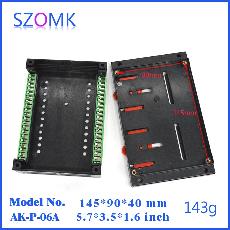 szomk electronics plastic enclosure for pcb junction box din rail enclosure control box szomk outlet boxes instrument enclosure box project box plastic housing (20).jpg