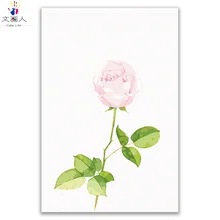 Розовая роза цветы картины по номерам цветы рисовать Раскраски по номерам с краской комплекты с рамкой для стены комнаты декор