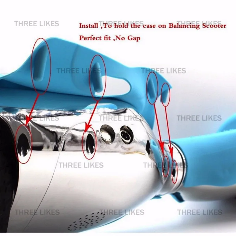 Против царапин рукав/обертывание/корпус 6," 2 колеса самобалансирующийся электрический скутер Силиконовый чехол для скейтборда ХОВЕРБОРДА