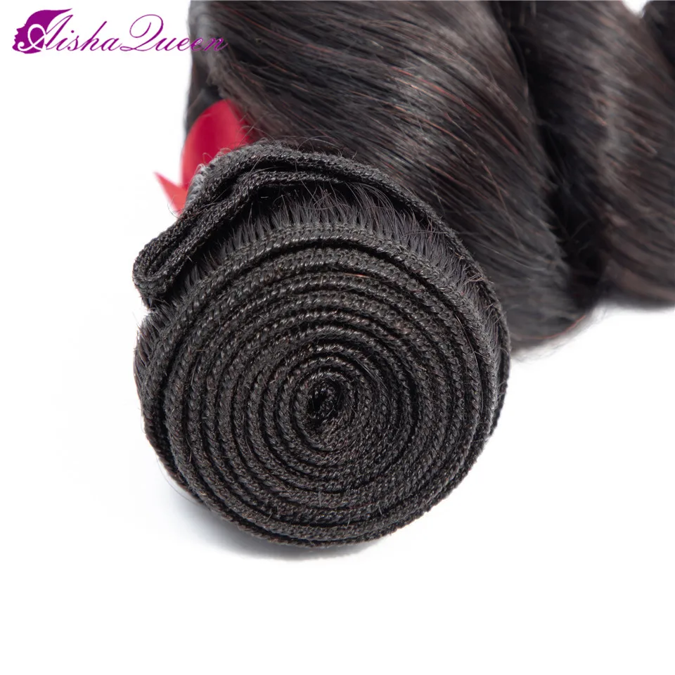 Aisha Queen Malaysian Loose Wave Human Hair Weave Bundles 4Pcs Natural Color 8-26Inch Non Remy Hair Can Be Straightened and Dyed Aisha Queen Malaysian Loose Wave Human Hair Weave Bundles 4Pcs Natural Color 8-26Inch Non Remy Hair Can Be Straightened and Dyed