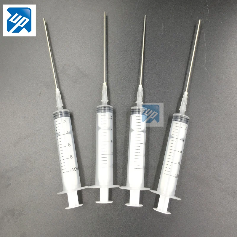 

4sets 10ML syringe with 10cm long needle Printer ink Adding Fill Needle Syringes Blunt For Refilling Ink