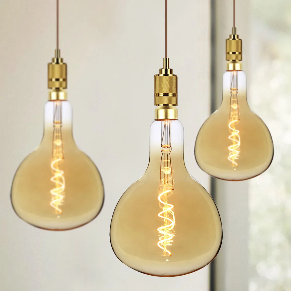 

TIANFAN Big Edison Bulbs Vintage Light Bulb Giant ER180 Led Bulb Spiral Filament 4W 220/240V E27 Decorative Light Bulb