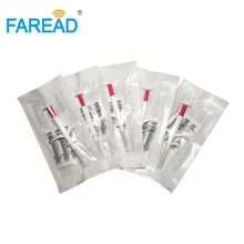 134,2 кГц RFID бирка для животных 1,4*8 мм FDX-B стекло яма тег микрочип транспондер для идентификации домашних животных с шприцем