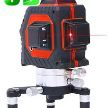 Профессиональный 12 линейный 3D лазерный уровень 360 вертикальный и горизонтальный лазерный уровень самонивелирующийся перекрестный 3D лазерный уровень