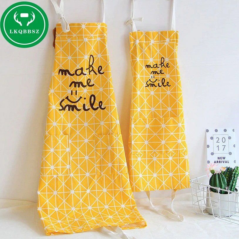 

Cotton Kitchen Apron Kids Women Apron Funny Creative Printed Sexy Aprons Kitchen With Pocket Hand Towel