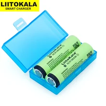 1-10PCS Liitokala New original 18650 3400mAh lithium battery NCR18650B 3.7V battery for flashlights+storage box