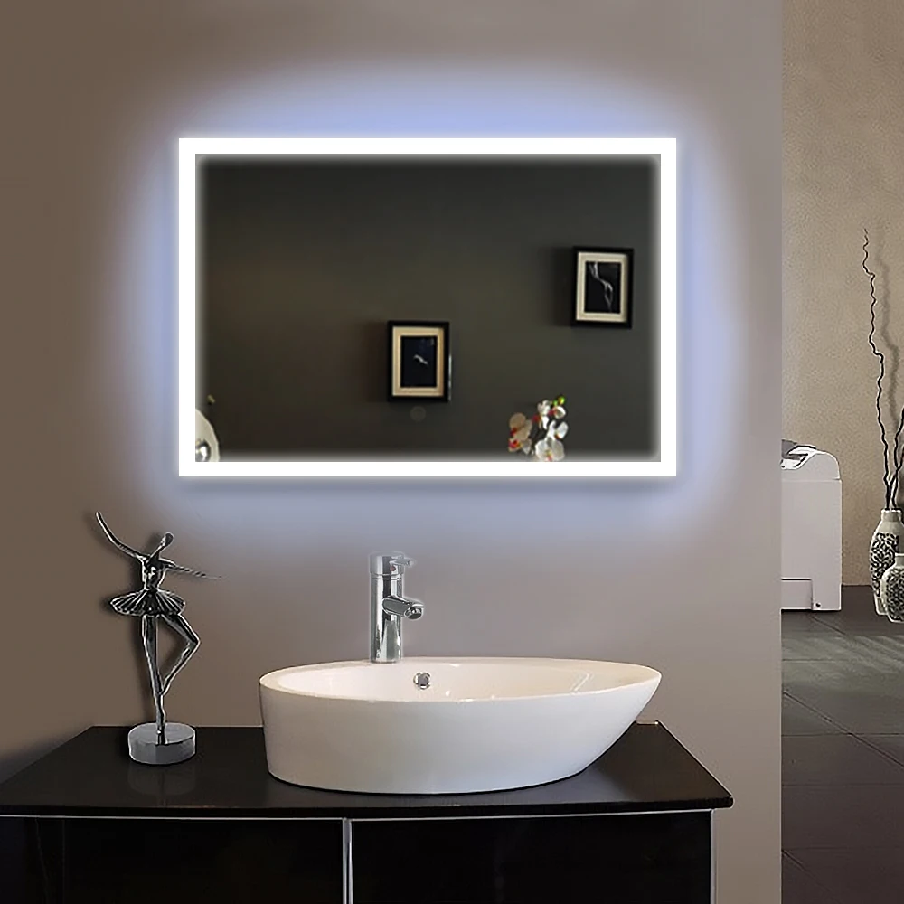 Ip44 E102 90 240v 70x100 Bath Mirror Frame Led Illuminated Framed Bath 