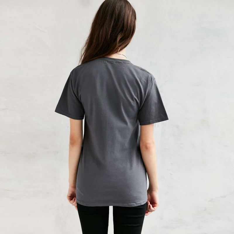 HDY Haoduoyi العلامة التجارية 2018 المرأة ديب رمادي الطباعة قصيرة الأكمام تي شيرت س الرقبة BF نمط الإناث عارضة فضفاض تيز سيدة قمم HDY Haoduoyi العلامة التجارية 2018 المرأة ديب رمادي الطباعة قصيرة الأكمام تي شيرت س الرقبة BF نمط الإناث عارضة فضفاض تيز سيدة قمم