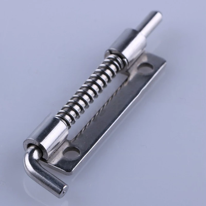 Door Latch 1Pc 9cm Long Silver Stainless Steel Sliding Lock Barrel Bolt Hasp Staple Gate Safety