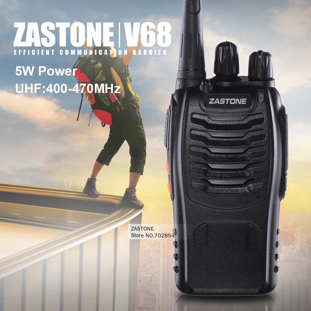 bilder für Zastone ZT-V68 UHF 400-470 MHZ professionelle handheld zweiwegradio pmr walkie-talkie bilder für Zastone ZT-V68 UHF 400-470 MHZ professionelle handheld zweiwegradio pmr walkie-talkie