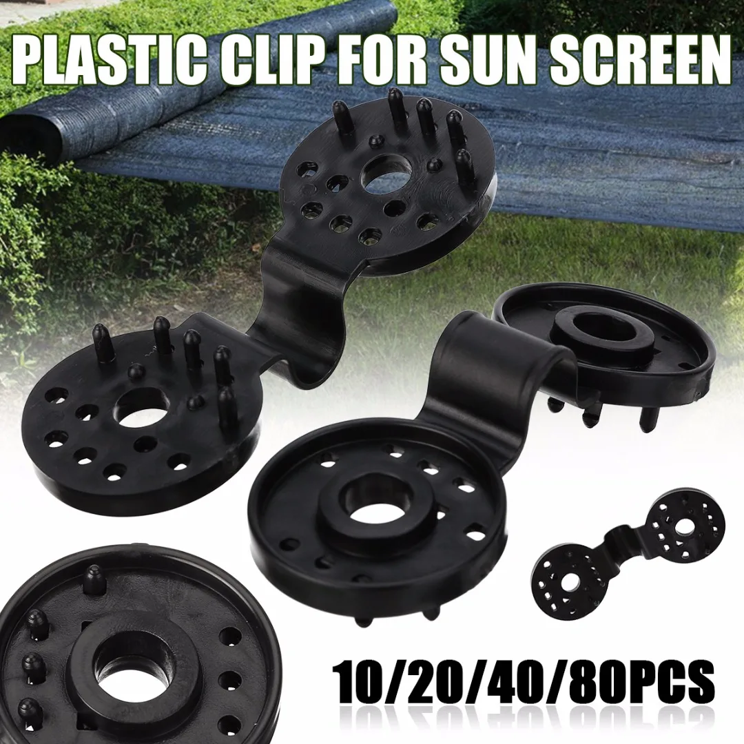 

10/20/40/80PCS Shade Net Hang Clips Garden Instant Grommet for Greenhouse Shade Cloth Screen Tarp