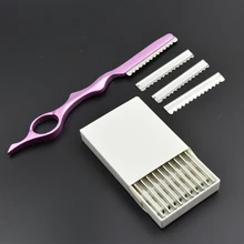 Скидка 30%, 1 шт., Профессиональные парикмахерские триммеры для волос, острые ножи для бороды, бритва, бритва, инструменты для укладки волос, истончение, ножницы