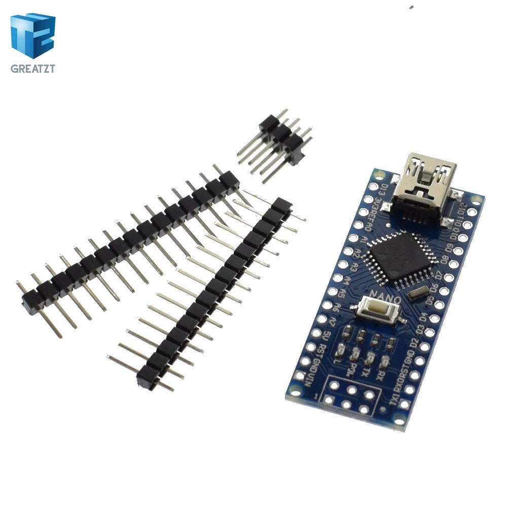 10 шт. NANO V3.0 ATMEGA328P с Загрузчиком Nano 3,0 контроллер совместимый nano CH340 USB драйвер 16 МГц с кабелем для Arduino