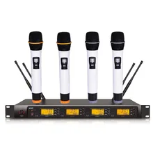 Bolymic 4 канала беспроводной набор с микрофоном, передатчиком для выступлений караоке микрофон системы