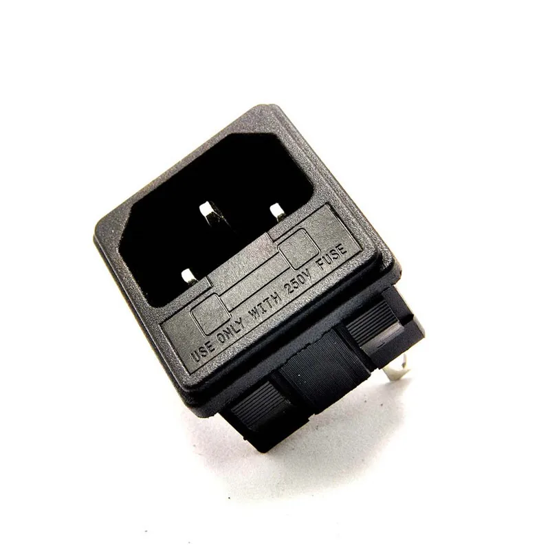 

AC-02 copper AC power socket with three-core fuse socket with bayonet 15A / 250V